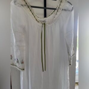 Dior White Lace Lingerie Top